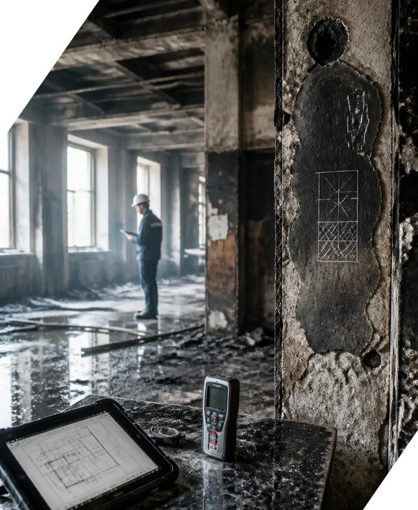 Обследование зданий после пожара в Люберцах от 15782 р. | ЭкспертизаРоссия